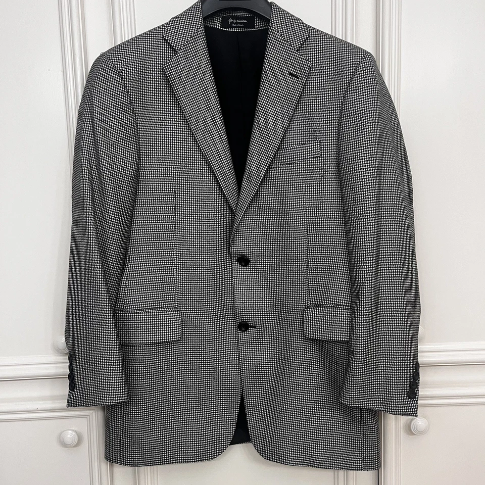 Chaqueta deportiva John W Nordstrom Loro Piana para hombre 38 R cachemir pata de gallo Foto 2 de 4