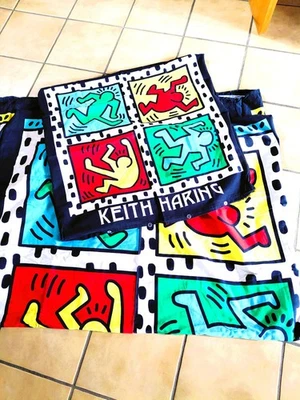 Keith Haring Bettbezug Bettwäsche schwarz 200 x 135 cm - Bild 1 von 3