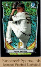 2014 Bowman Chrome Mini #244 Trey Supak Black Shimmer Refractor
