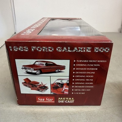 Sun Star 1963 Ford Galaxie 500 Hardtop 1 18 Scale Diecast Car