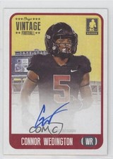 2021 Onyx Vintage Auto Blue Ink /400 Connor Wedington #FACW Auto 9s2