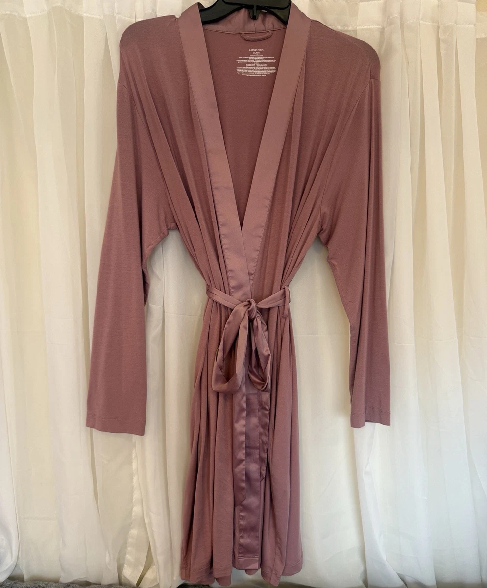 calvin klein dressing gown ladies Ultra Light Lounge Robe