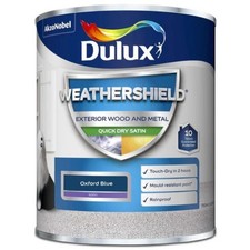 Dulux Weathershield Exterior Satin Paint For Wood Metal 750ml 2.5L All Colours