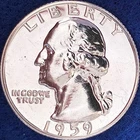 1959 Washington Quarter 90% Silver Choice Proof