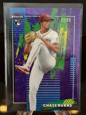 CHASE BURNS 2026 TOPPS FINEST COMMON ROOKIE PURPLE Mini Diamond /75 REDS #76!! - Bild 1 von 2