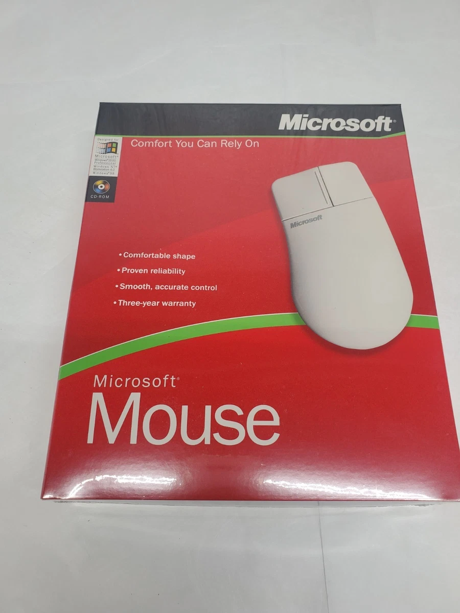 Vintage Microsoft Wheel Mouse Optical 1.1 A USB and PS/2 Compatible