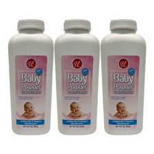 Baby Powder Cornstarch w/ Soothing Aloe Vitamin E, 8oz. 226g Pack of 3