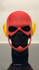 The Flash Red Yellow Full Head Helmet Mask, One Size Adult