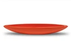 VTG Bauer Pottery 2000 Art Deco Mid-Century Style Ceramic Red Canoe Dish 16"