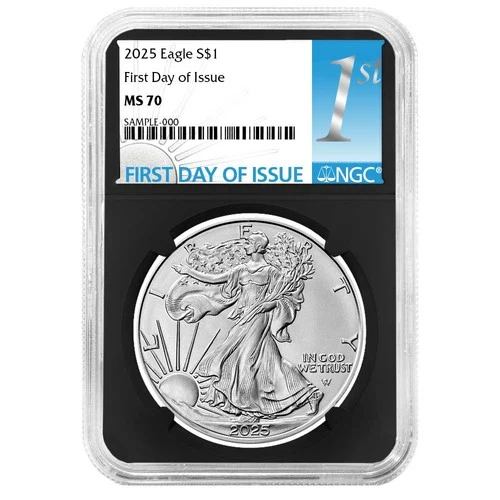 2025 $1 1-oz American Silver Eagle NGC MS70 FDI First Label Retro Core