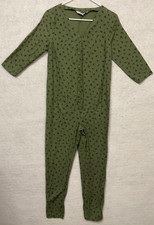 The Nines By HATCH Jumpsuit Womens XS Green Floral 3/4 Sleeve Maternity Casual