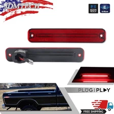 2PCS Red LED Rear Bumper Side Marker Lights Set For 1975-1991 Ford Econoline Van