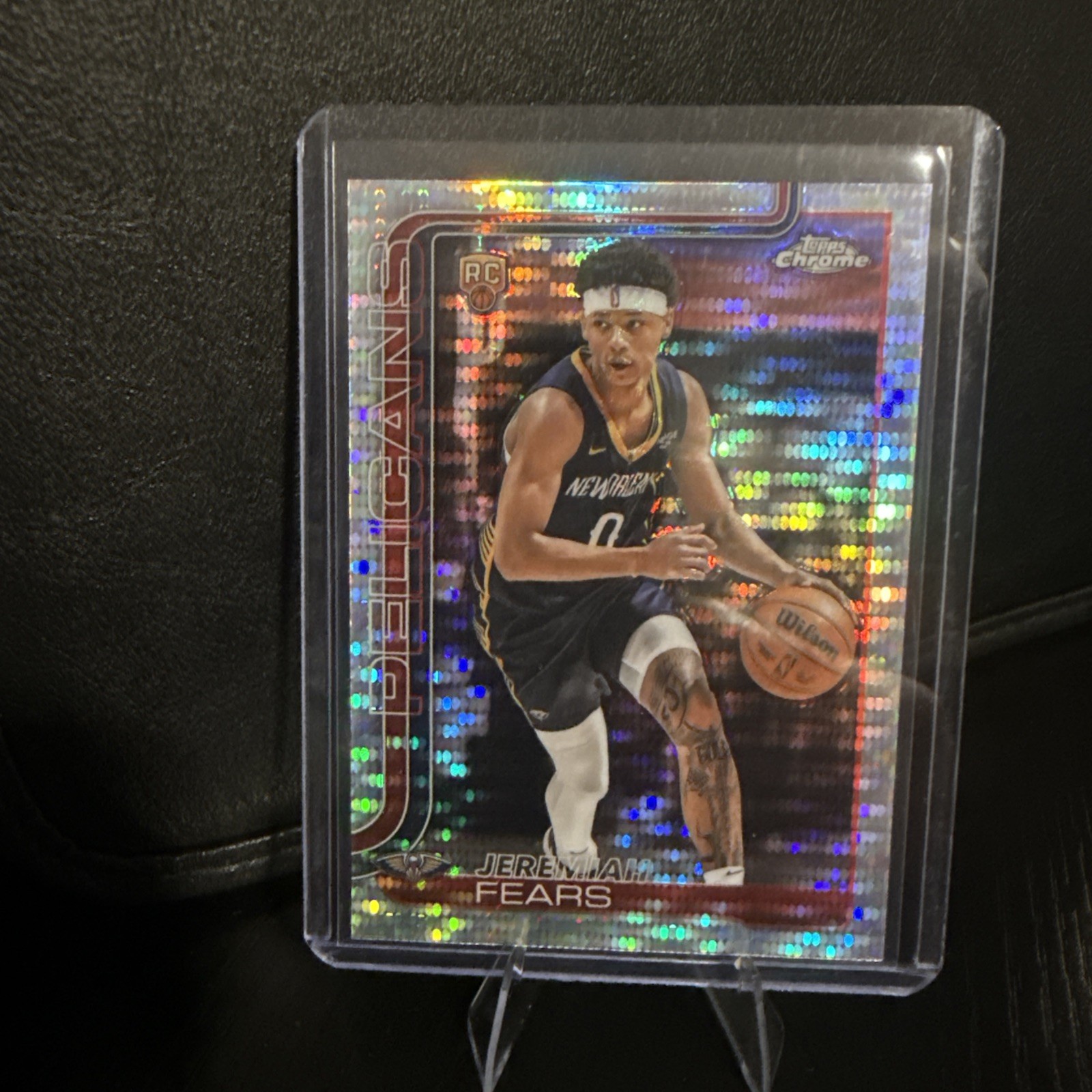 2025-26 Topps Chrome NBA Jeremiah Fears Rookie Pulsar Refractor #257 Pelicans