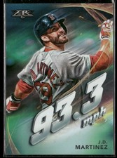 2019 Topps Fire #MV-15 J.D. Martinez Maximum Velocity