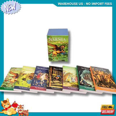 NEW The Chronicles of Narnia Full-Color Paperback 7-Book Box Set, 9780064409391