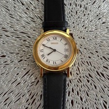 GUCCI Wristwatch Quartz White Dial Roman Numerals From Japan