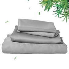 100 Rayon Derived from Bamboo Cooling Sheets Set,Luxury Silky Soft Breathabl...