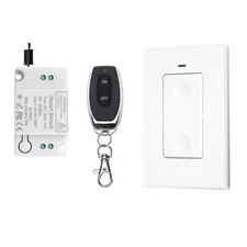 Wireless Remote Light Switch,No Wiring, AC 110V Wireless Wall Switch and Wire...