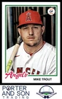 Mike Trout 2022 Topps Archives #150 Los Angeles Angels Baseball Card