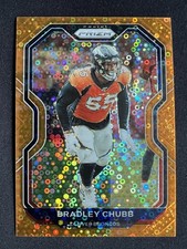 2021 Panini Prizm Football Bradley Chubb #203 Orange Disco Denver Miami