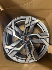 SKODA KAROQ GREY DIAMOND CUT ALLOY WHEEL RIM 57A601025AF X1