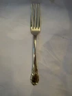 Vintage 1940s Lunt Silver Modern Victorian Dinner Fork Sterling Silver 7 5/8 in