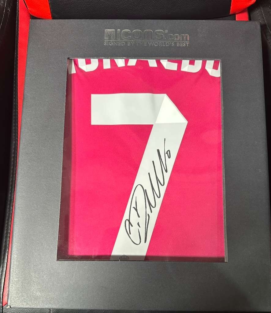 Ronaldo Real Madrid  Home Autographed Jersey With ICON COA