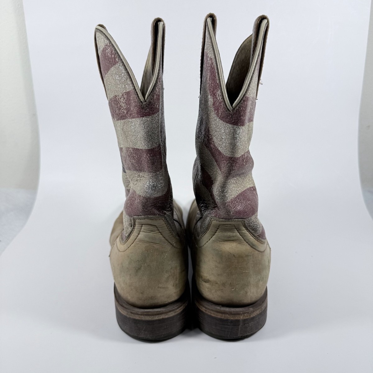 Ariat Circuit Proud Western Cowboy Boots Leather American Flag Patriot - 10D View 4