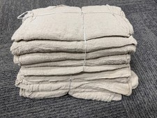 100 industrial shop cleanup rags / towels natural 13X14
