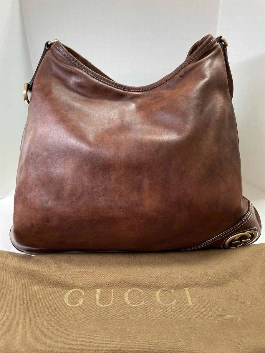 Las mejores ofertas en Bolsas Hobo Gucci Marrón Bolsas y bolsos