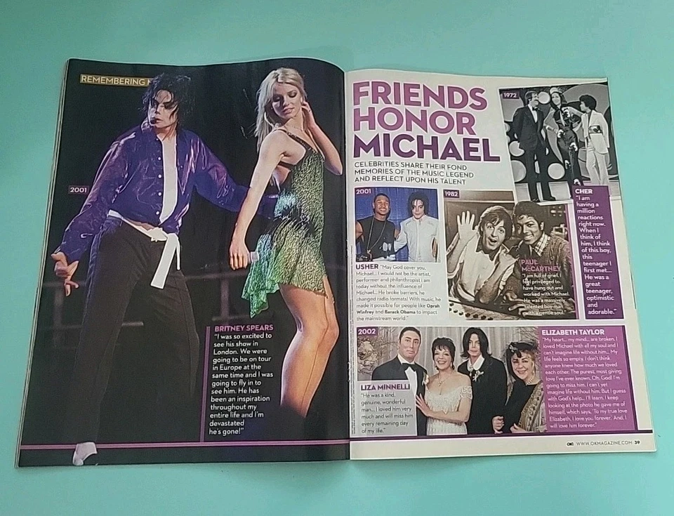 Ok Magazine World Exclusive Last Pictures Of Michael Jackson.  Issue 681, 7/7/09 - Image 4 of 4