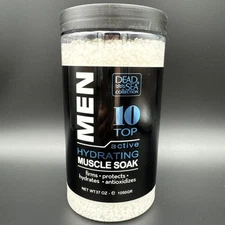Dead Sea Collection Bath Salts Men Muscle Recovery Bath Soak Minerals Potassium