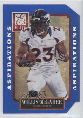 2013 Panini Elite Aspirations Die-Cut 20/77 Willis McGahee #33 9bd