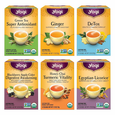 Digestion & Detox Sampler Pack (6 Pack) - Wellness Support - Herbal & Green Tea 