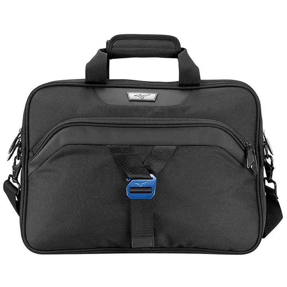 Mizuno Black Laptop Briefcase – Padded Sleeve, Shoulder Strap, Work Bag Black - Image 2 of 4