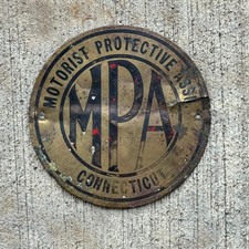 1920 Era Connecticut License Plate Topper Motorist Protective Association Mpa 1920 Era Connecticut License Plate Topper Motorist Protective Association Mpa