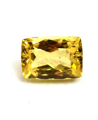 Natural Quartz Green Quartz Faceted Lemon Quartz Cushion Cut 18.70 Ct Certified