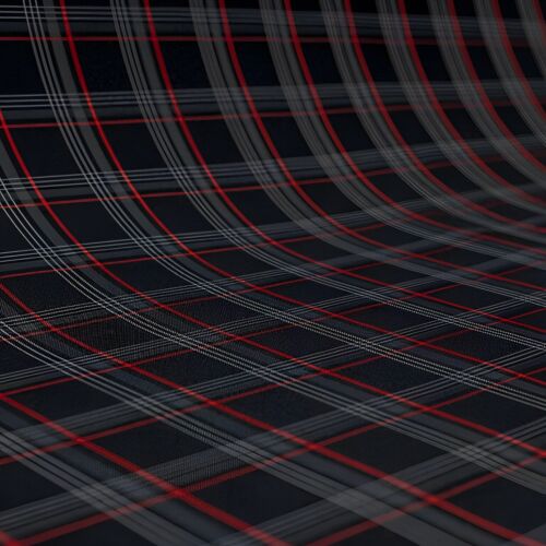 RED GTI Plaid Car Upholstery Fabric - VW Golf MK7- 3mm Foam - 59" - 150CM - Car - Picture 1 of 6