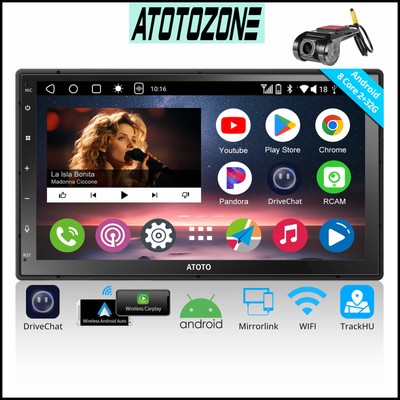 ATOTO A6 7'' Android Radio 2Din Autoradio MirrorLink CarPlay mit On-Dash Kamera