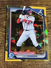 LUIS GUANIPA 2024 Bowman Draft Gold Sapphire /50 #BDC-5 Braves Prospect