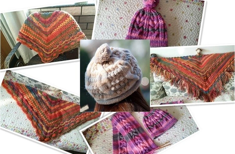 Sale Lot 6 Ballsx 50gr New Knitting Yarn Chunky Colorful Hand Wool Wrap Scarves - Image 4 of 4