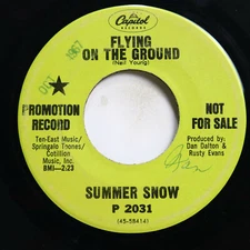 SUMMER SNOW - FLYING ON THE GROUND / YOUR THOUGHTS HAVE WINGS - ROCK 45 *PROMO*