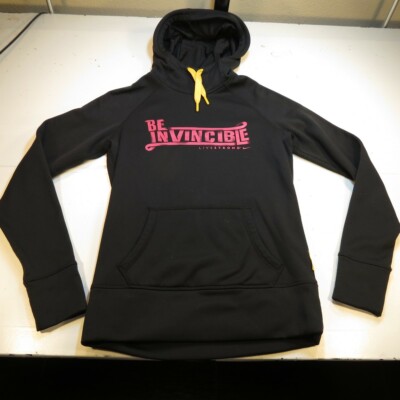 NIKE LIVESTRONG BE INVINCIBLE HOODIE HOODED SWEATSHIRT Sz Womens S Thumbholes