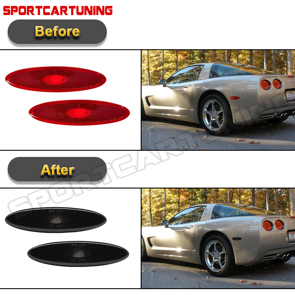 Find Smoked Lens White LED Rear Side Marker Lights For 10-14 Ford Mustang Signal Lamp In , For - Foto 5
