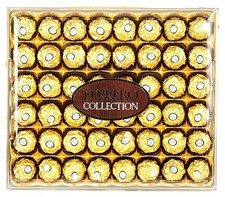 SALE ! FERRERO ROCHER  Pack of 48 Pcs, Whole Hazelnut Covered in Milk Chocolate