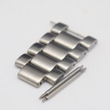 LUMINOX Genuine 4 Links Men's Watch Belt Band Bracelet Parts Silver 21mm #2