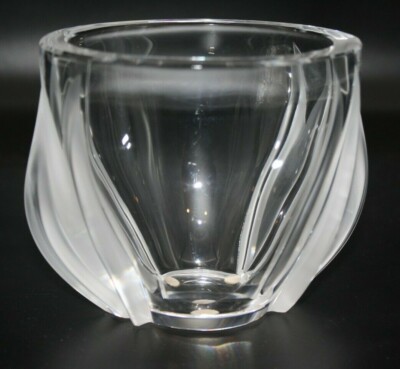 Lalique *Deux Tulipes* Vase Tulips Tulpe Bowl Schale Signiert Crystal #12278