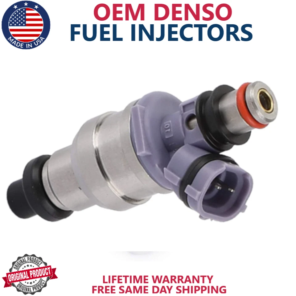 Inyectores de combustible DENSO de 8 piezas OEM para Lexus LS400 1990-1992 4,0 L V8 #23250-50010 Foto 2 de 4