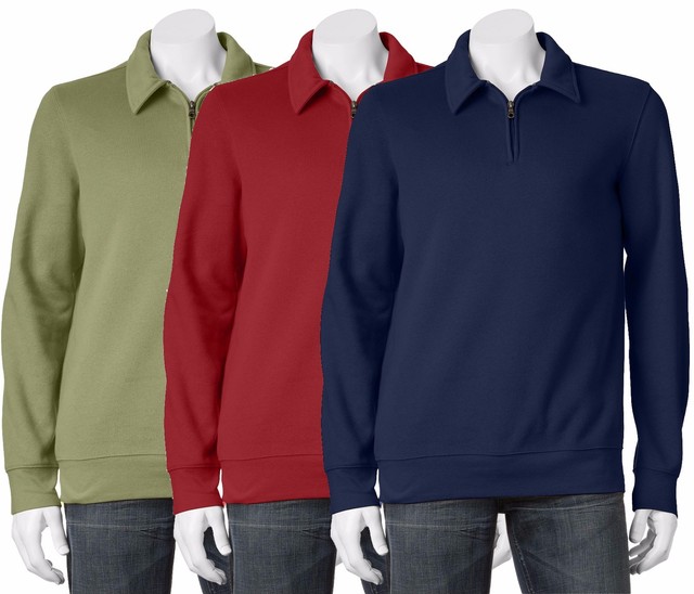 New Croft & Barrow Menâs Big & Tall Fleece Quarter-Zip Pullover MSRP $48 | eBay