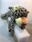 Plush - Leopard Cheetah Jaguar Cub - Spotted Jungle Cat - 14" Long Laying Down — photo 2